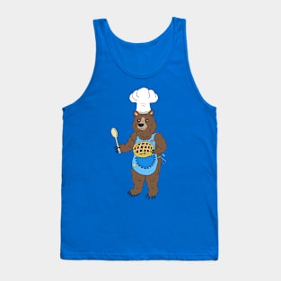 Grizzly bear baking Tank Top